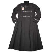 Black Pistol Mantel Closure Coat Denim B-7-33-001-00 Gothic Schnallen 8000