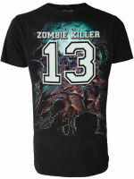 Darkside Herren T-Shirt Zombie Killer Blood Splatter...