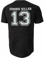 Darkside Herren T-Shirt Zombie Killer Blood Splatter Horror Blut Halloween 5007