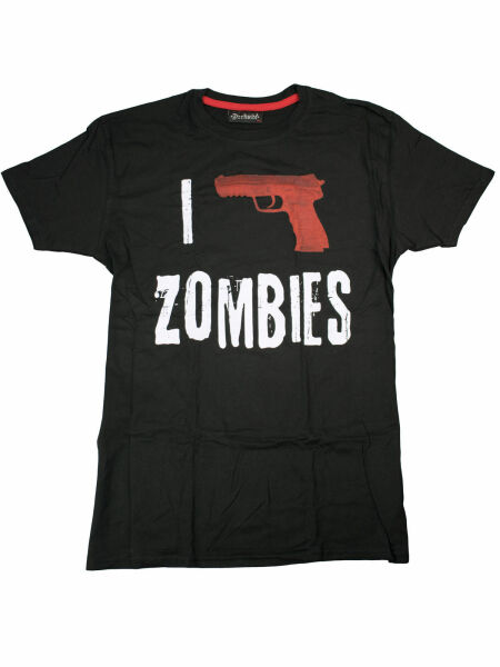 Darkside T-Shirt I Kill Zombies Blood Splatter Horror Blut Halloween 5016