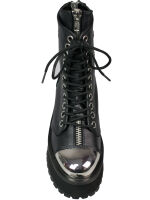 DemoniaCult Boots Gravedigger GRAD10 Metall Stahlkappe Springerstiefel 5010