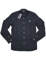 Fred Perry Button Down Langarmhemd M4533 608 Navy...