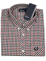 Fred Perry Button-Down Langarmhemd Four Color Gingham...