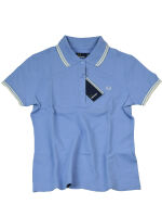 Fred Perry Damen Polo Hemd Blau Weiß G9762 355...