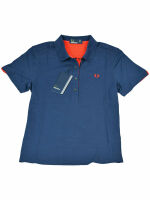 Fred Perry Damen Polo Navy Rot G2705 266 Oberteil Piquee...