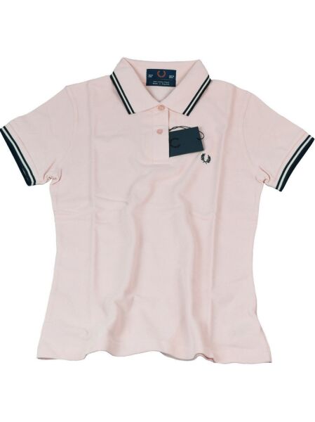 Fred Perry Damen Polo Rosa Navy Made in England J5801 417 Piquee 6086
