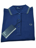 Fred Perry Damen Polo Shirt G1821 143 Navy Grau Piquee...