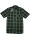 Fred Perry Herren Kurzarmhemd Button Down Tartan Shirt Hemd Grün Tartan 7508