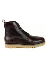 Fred Perry Longwing-Budapester Stiefelette Halbschuhe...