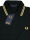 Fred Perry Polo Shirt M12 157 Made In England Schwarz / Champagne  5421