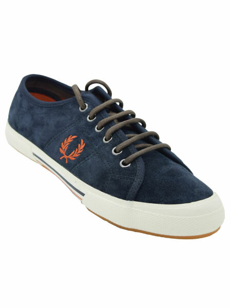 Fred Perry Sneaker Sportschuh Vintage Tennis Turnschuh B1045 Dunkelblau 5790