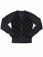 Fred Perry Strickweste Cardigan Schachbrettmuster K1109 947 5680