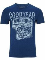 Goodyear Herren T-Shirt Middletown Blue Denim Used 400291 Blau Good Year 5000