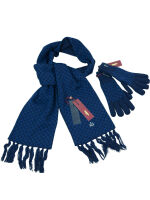 Merc Handschuhe / Schal Set Winter Culley / Mingo Blau...