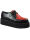 Nevermind Creeper Schuh Plateau Schwarz / Rot Rockabilly 5001
