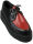 Nevermind Creeper Schuh Plateau Schwarz / Rot Rockabilly 5001