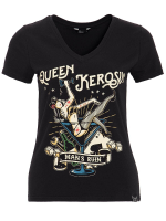 Queen Kerosin Damen-T-Shirt  Oberteil Mans Ruin...