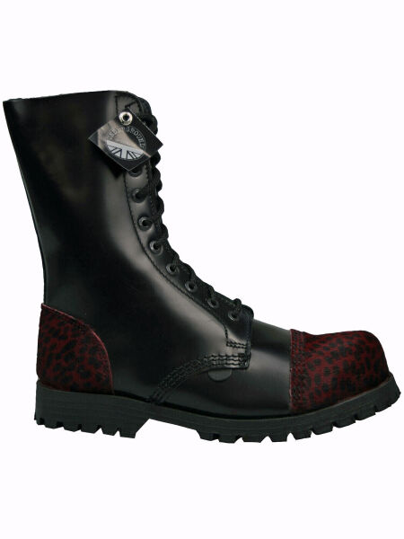 Underground Shoes England Rangers Springerstiefel 10-Loch Boot Leopard 5108