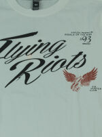 Yakuza Premium Herren T-Shirt Oberteil Flying Riots Weiß 5017