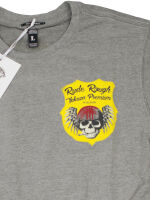 Yakuza Premium Herren T-Shirt Rude And Rough Skull Totenkopf Kurzarm Grau 5084