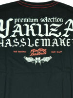Yakuza Premium Herren T-Shirt Shirt Hasslemaker Schwarz Ratte Oberteil 5011