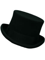 Zylinder Made in England Wolle Schwarz Top Hat Black...