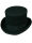 Zylinder Made in England Wolle Schwarz Top Hat Black Tophat Wool Hut  5005
