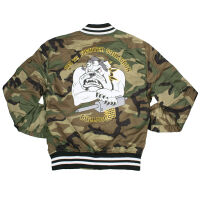 Alpha Industries Herren Jacke MA-1 LW Bulldogs Camo 126103C 6420 Woodland Camouflage 6420 XXL