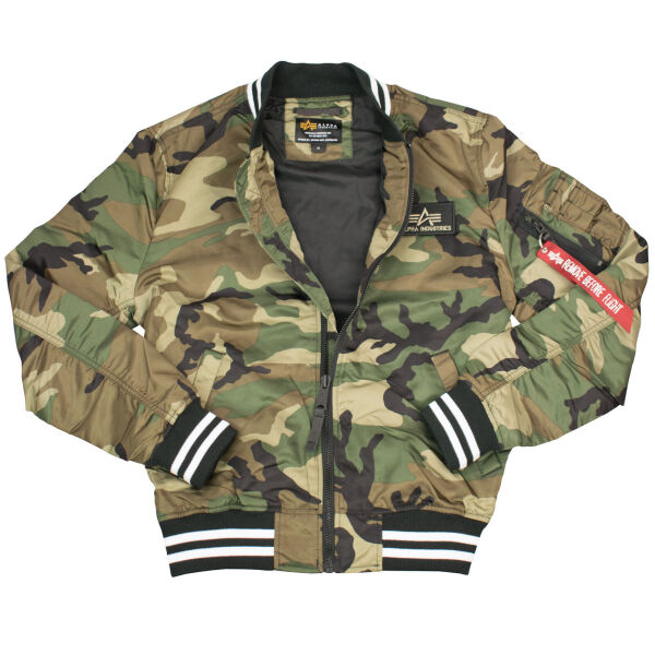 Alpha Industries Herren Jacke MA-1 LW Bulldogs Camo 126103C 6420 Woodland Camouflage 6420 XXXL