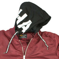 Alpha Industries Herren Jacke MA-1 ZHP 118101 Bomberjacke Burgundy 6592 XXXL