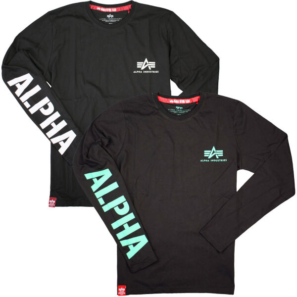 Alpha Industries Herren Sleeve Print Heavy Longsleeve Langarm Shirt Farbauswahl