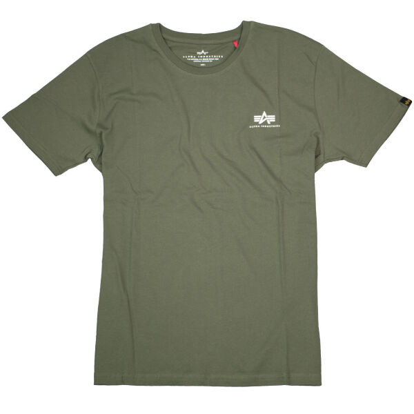 Alpha Industries Herren T-Shirt Small Logo T Neu Dark Oliv 6405 XXXXL