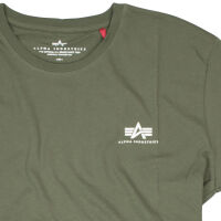 Alpha Industries Herren T-Shirt Small Logo T Neu Dark Oliv 6405 XXXXL