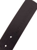 Alpha Industries Leder Gürtel All Black Belt Schwarz 186905 03 6190