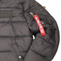 Alpha Industries MA-1 ZH Back Print Puffer FD Herren Jacke Schwarz