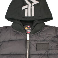 Alpha Industries MA-1 ZH Back Print Puffer FD Herren Jacke Schwarz