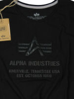 Alpha Industries T-Shirt Application T Schwarz | Black 176510 03 6068