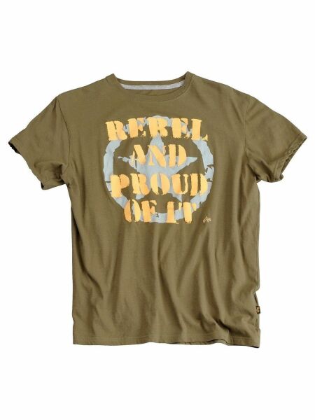 Alpha Industries T-Shirt Bedruckt Proud T Oliv 5168