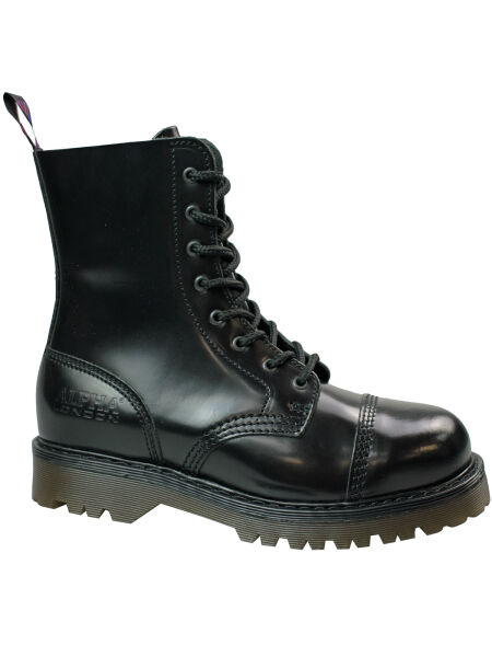 Alpha London 8-loch Boot 4160 mit Stahlkappe Leder Stiefel Unisex Damen Herren