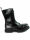 Alpha Rangers 10-loch Boot Festival Army Gothic Leder Springerstiefel Stahlkappe Schwarz 5011 EU 38