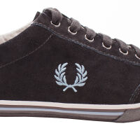 Fred Perry Herren Schuh Turnschuh Sneaker B8141 102 Newington Suede Schwarz 5527