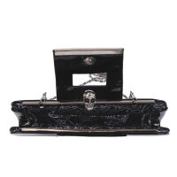 Iron Fist Got Your Party Clutch Tasche Portmonaie Lack Skelett 6001