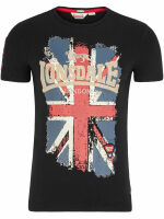 Lonsdale T-Shirt Jacob Slim Fit UK-Flag 111146 Schwarz...