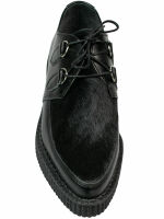 Lucky Dice Unisex Creep Creeper Schuh Rockabilly Spitz Schwarz | Fell 5005 EU 40