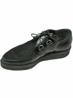 Lucky Dice Unisex Creep Creeper Schuh Rockabilly Spitz Schwarz | Fell 5005 EU 40