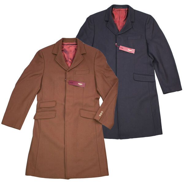Merc Herren Kurz-Mantel Overcoat Wolle Britisch England Elegant Edel