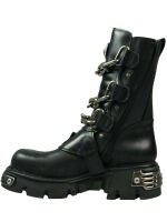 New Rock Stiefel Boot M713 Metallic Negro Toberas Ketten Chains Schnallen 5013