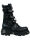 New Rock Stiefel Boot M713 Metallic Negro Toberas Ketten Chains Schnallen 5013