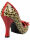 Pin Up Couture Pump Smitten 01 Leopard / Rot Lack Rockabilly 50s 5009