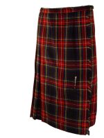 Tiger of London Herren-Rock Kilt Rot Blau Schwarz Grün Kariert